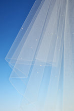 Load image into Gallery viewer, Bridal Apparel Crystal and Pearl Fine Edge Veil || CGAF004