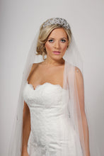 Load image into Gallery viewer, Bridal Apparel Silver Flower Scatter Veil || CGC318C