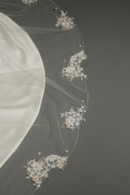 Load image into Gallery viewer, Bridal Apparel Floral Appliqué Veil || CGC521A