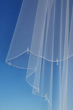 Load image into Gallery viewer, Bridal Apparel Scalloped Edge, Crystal Drop Veil || CGC536C
