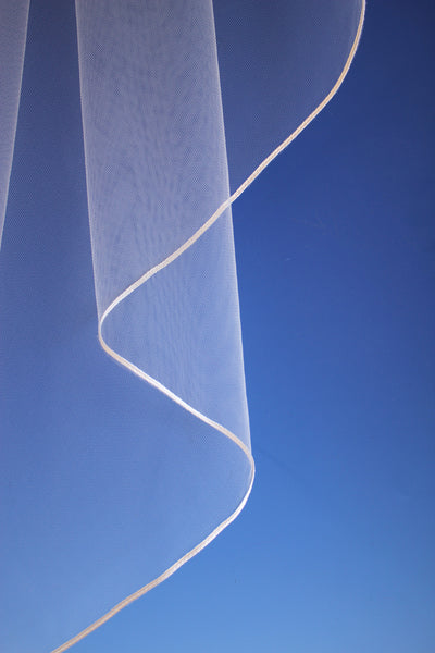 Bridal Apparel Crystal Scatter Cord Edge Veil || CGAC002