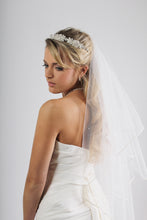 Load image into Gallery viewer, Bridal Apparel Crystal Scatter Cord Edge Veil || CGAC003

