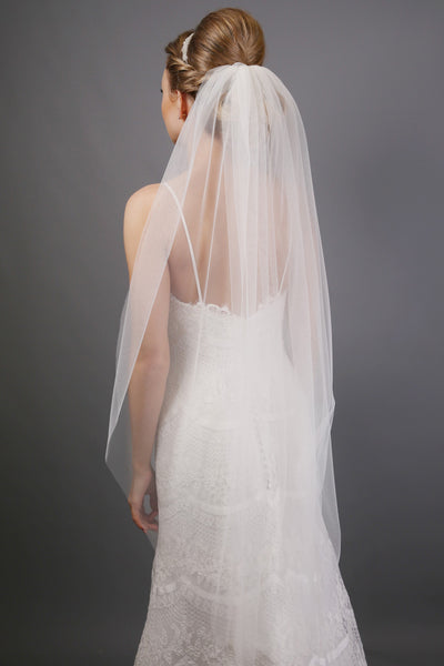 Bridal Apparel Italian Tulle Cut Edge Veil || CGACT201