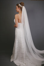 Load image into Gallery viewer, Bridal Apparel Faux Silk Italian Tulle Cut Edge Veil || CGACT301
