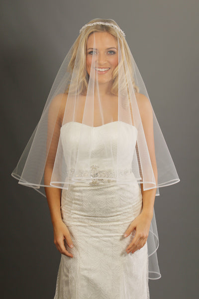 Bridal Apparel Crinoline Edge Veil || CGC434C