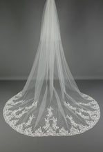 Load image into Gallery viewer, Bridal Apparel Vine Lace Train Veil || CGC558B
