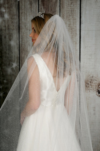 Bridal Apparel Glitter Tulle Veil || CGC577A