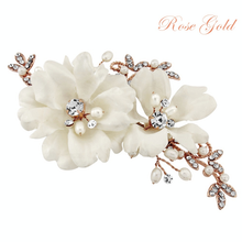 Load image into Gallery viewer, Faye Vintage Rose Headpiece
